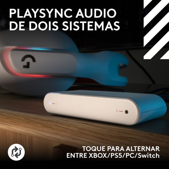 Headset Logitech Astro A20 X Lightspeed Wireless/Bluetooth Branco image number 11