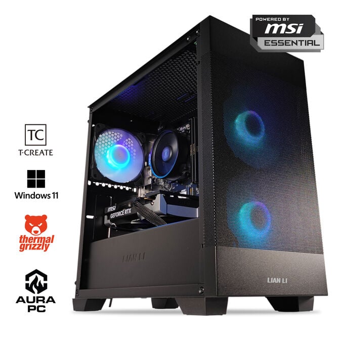 Computador AURA Gamer-PC Ryzen 5 7500F 32GB DDR5 1TB RTX 5060 WiFi W11 Bonus
