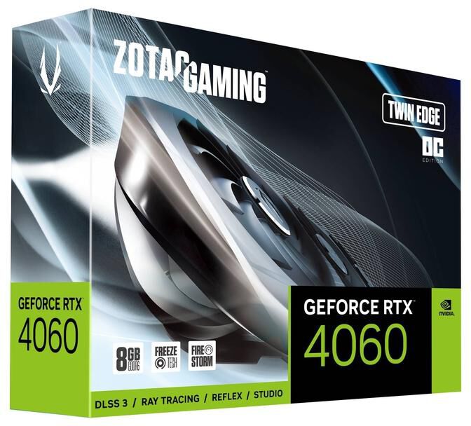 Gr&aacute;fica ZOTAC GeForce&reg; RTX 4060 Twin Edge OC 8GB GDDR6 DLSS3 image number 6
