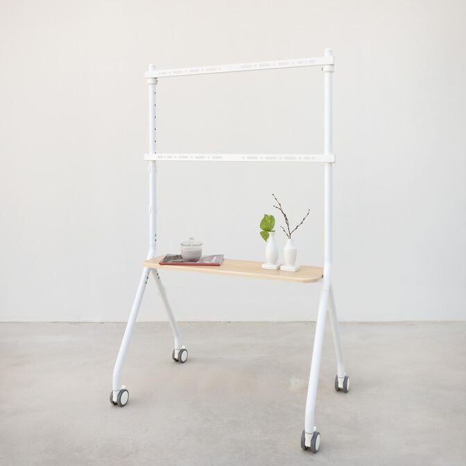 Suporte M&oacute;vel Tooq iLOVE 49" a 80" M&aacute;x. 50Kg Branco image number 3