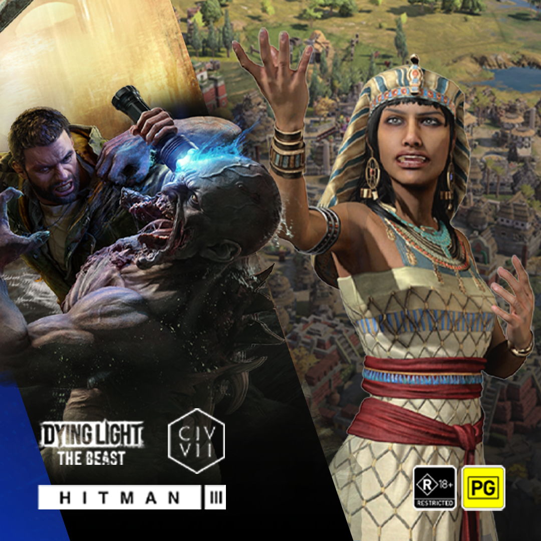 Cup&atilde;o ASUS 1 de 3 jogos - Dying Light The Beast, Sid Meiers Civilization VII ou Hitman 3
