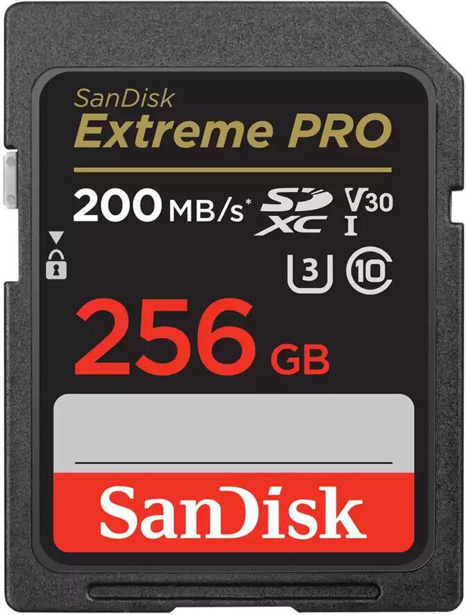 Cart&atilde;o SanDisk Extreme Pro SDXC UHS-I C10 U3 V30 256GB image number 0