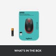 Rato Logitech M190 1000DPI Wireless Vermelho image number null