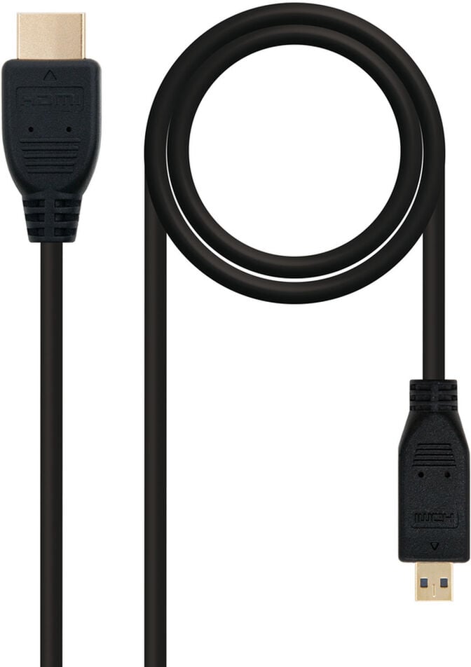 Cabo Micro HDMI V1.4 HEC Nanocable A/M-D/M 1.8 M image number 0