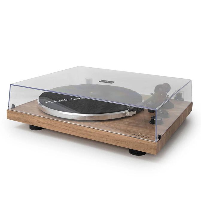 Gira-discos Vulkkano TD10 Bluetooth USB Castanho image number 2