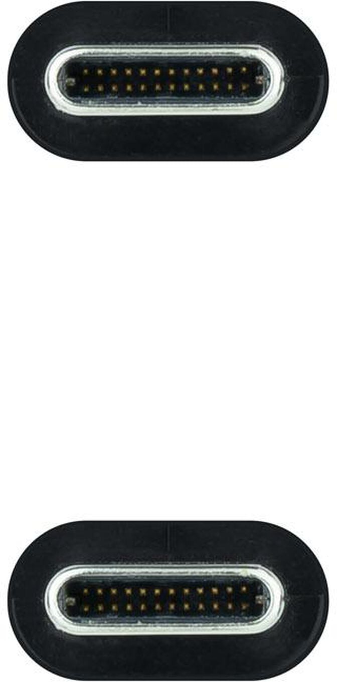 Cabo USB 3.2 Gen2x2 Nanocable 20Gbps 5A/100W 4K@60Hz USB-C M/M 2 M Cinzento/Preto image number 2