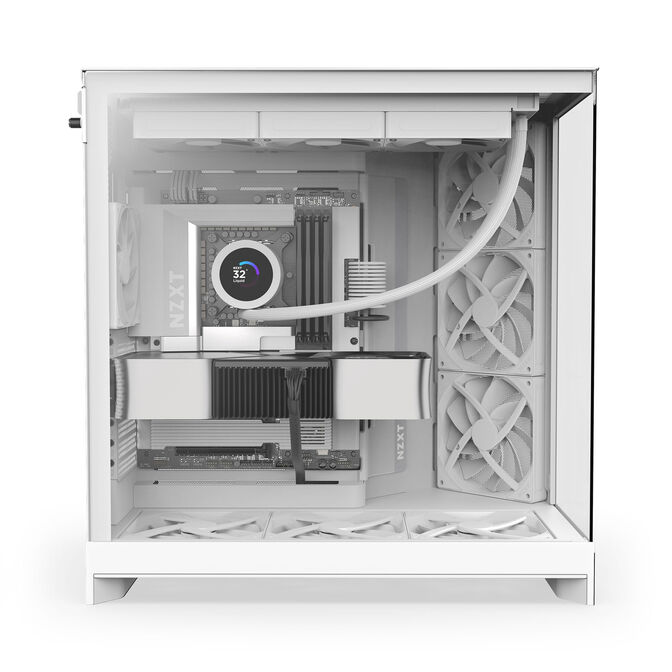 Caixa E-ATX NZXT H9 Flow Branca (2025) Vidro Temperado image number 2