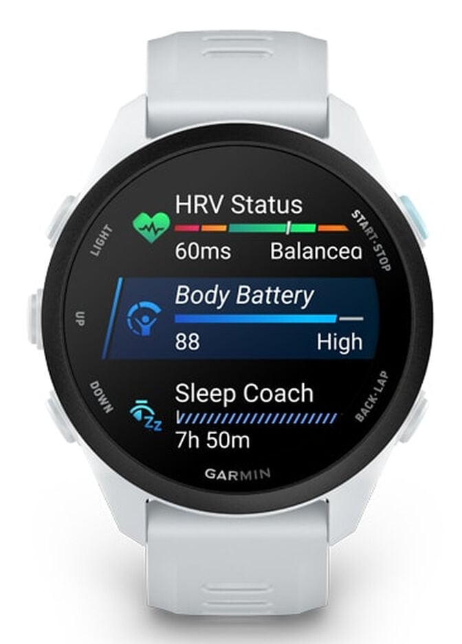 Smartwatch Garmin Forerunner 70 43mm Branco image number 7