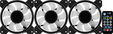 Ventoinha Aerocool Mirage 12 ARGB Pro Preto 120mm (Pack 3) image number null