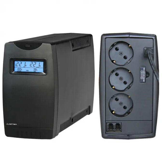 UPS Sitten Interactiva FT-800LD 800VA/480W com 3 Tomadas Schuko e LCD image number 0
