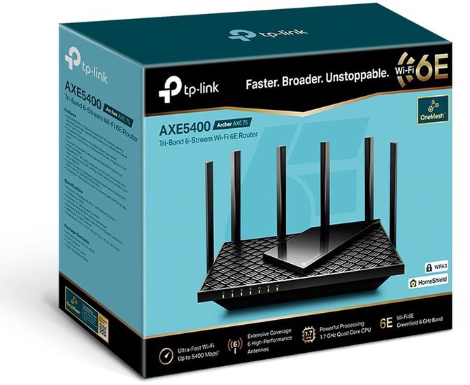 Router TP-Link Archer AXE75 AX5400 Tri-Band Wi-Fi 6E image number 3