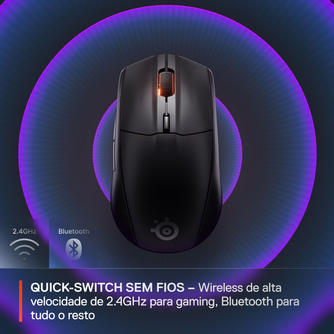 Rato Steelseries Rival 3 Wireless/Bluetooth Gen2 Preto image number 2