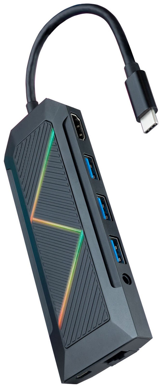 Hub USB-C Nanocable 3x USB-A / USB-C PD 3.0 (100W) / HDMI / RJ45 / TF / SD / &Aacute;udio image number 0