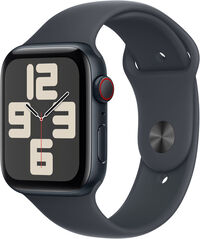 Smartwatch Apple Watch SE (2024) GPS + Cellular 44mm Alum&iacute;nio Meia-noite c/ Bracelete Desportiva Meia-noite - M/L