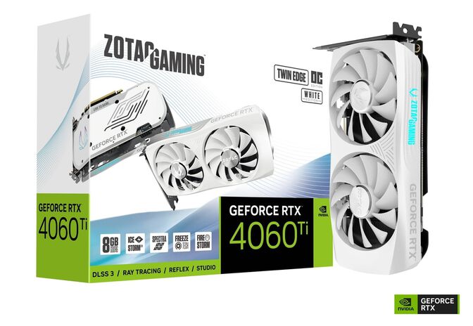 Gr&aacute;fica ZOTAC GeForce&reg; RTX 4060 Ti Twin Edge OC White Edition 8GB GDDR6 DLSS3 image number 0