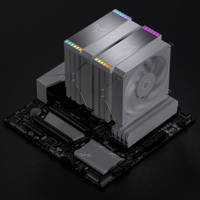 Cooler CPU Jonsbo HX6280 Branco - 130mm image number 13