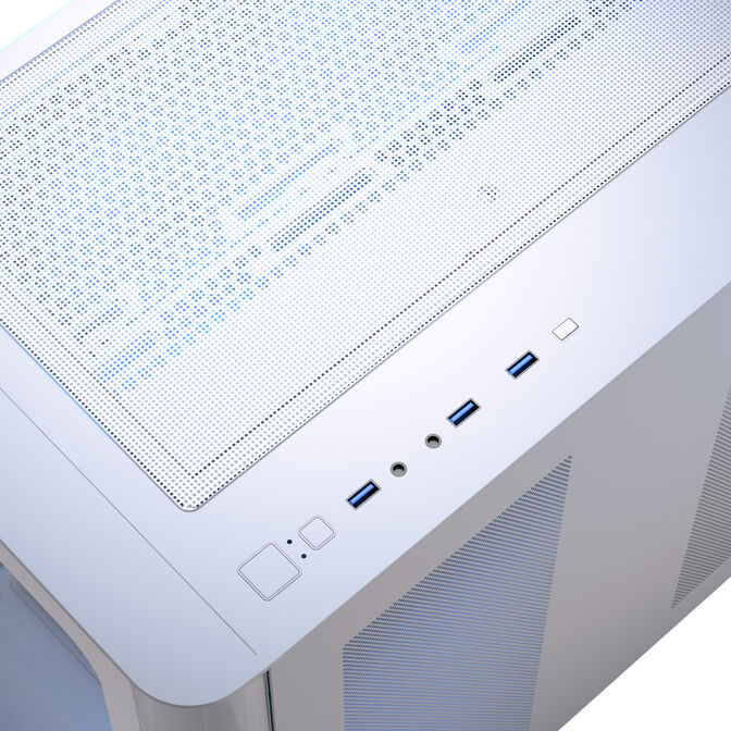 Caixa ATX Aerocool P500C ARGB Vidro Temperado Branco image number 3