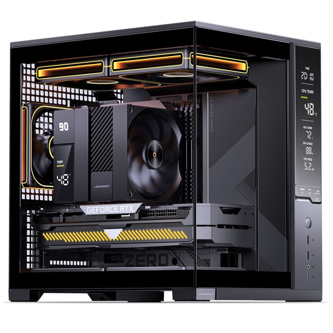 Caixa Micro-ATX Jonsbo D34 Vidro Temperado Preto image number 1