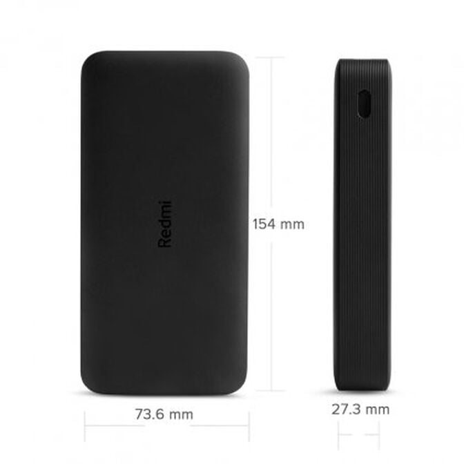 Power Bank Xiaomi Redmi 20000 mAh 18W Fast Charge Preta image number 2