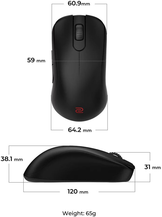 Rato BenQ ZOWIE S2-DW 4K Wireless image number 6