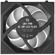 Ventoinha Lian Li UNI FAN SL120 LCD Infinity FLEX Wireless Preto 120mm (Pack 3) image number null