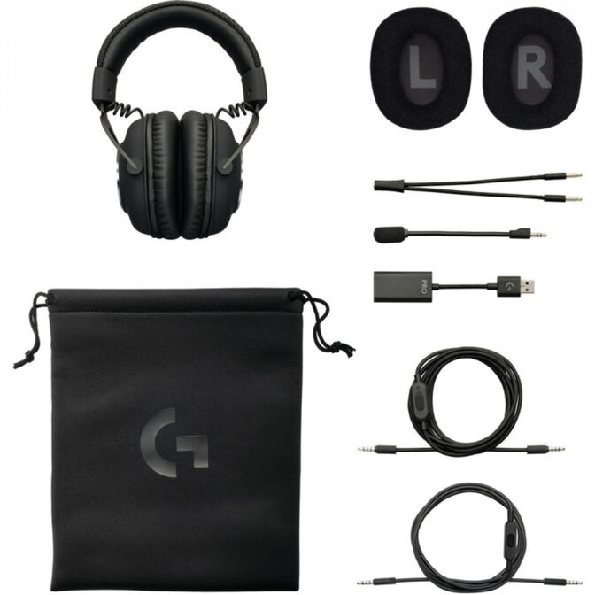 Headset Logitech G Series G PRO X Gaming Preto image number 4