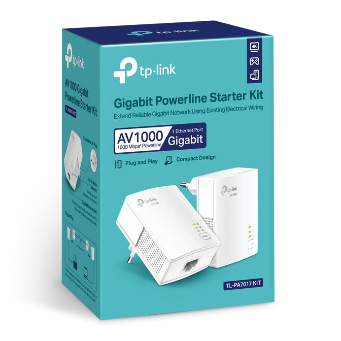 Powerline TP-Link TL-PA7017 KIT AV1000 Homeplug AV2 Gigabit image number 8