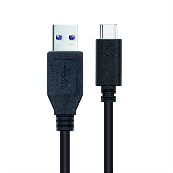 Cabo USB 3.1 Gen2 10Gbps 3A Nanocable USB-C/M > USB-A/M 1.5 M Preto image number 1