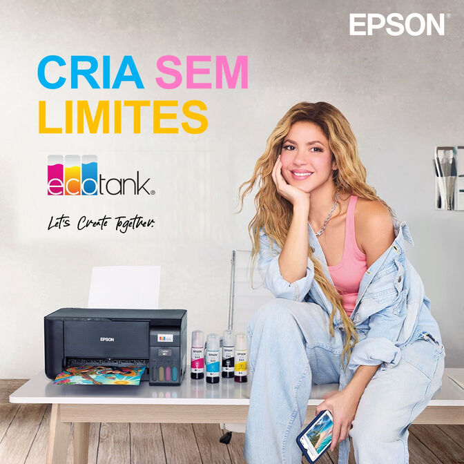 Impressora Multifun&ccedil;&otilde;es a Jato de Tinta Epson EcoTank ET-2861 WiFi image number 5