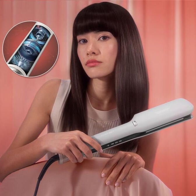 Alisador de Cabelo Cecotec Bamba RitualCare Air Lisse 600W Champagne image number 9