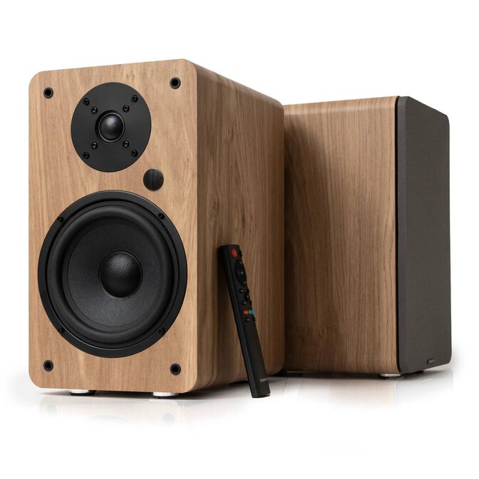 Colunas Hi-Fi Vulkkano A6 ARC 80W Bluetooth HDMI ARC Castanhas image number 3