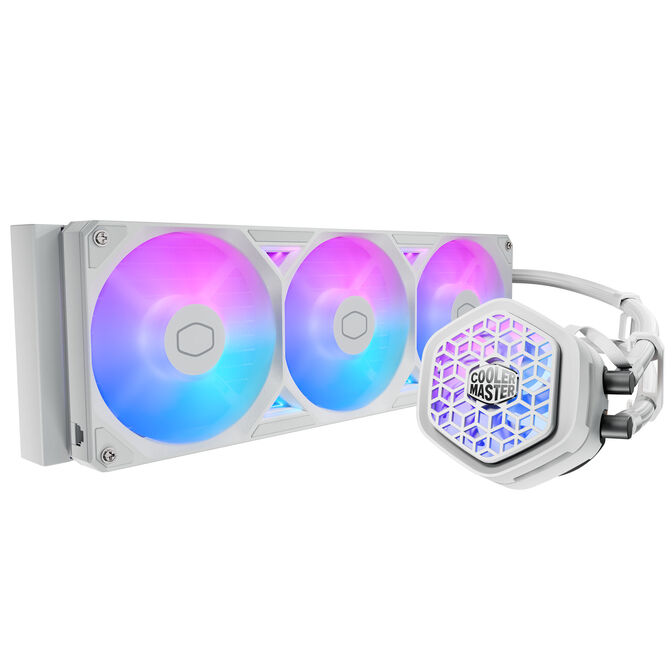 Water Cooler CPU Cooler Master MasterLiquid ATMOS II VRM Fan ARGB 360mm Branco image number 1