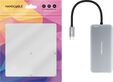 Hub USB-C Nanocable 3x USB-A / 2x HDMI / RJ45 / TF / SD / USB-C PD (100W) 15 CM Aluminio image number null