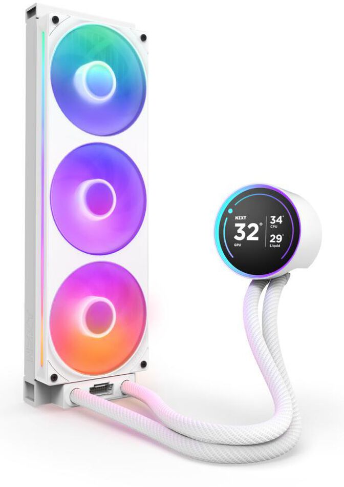 Water Cooler CPU NZXT Kraken Elite 360 (2025) RGB Branco image number 1