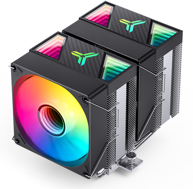 Cooler CPU Jonsbo CR-1400 DV2 ARGB Preto - 92mm image number 2