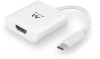Cabo Conversor Ewent USB C Macho > HDMI 4K Branco
