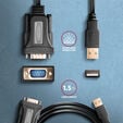 Adaptador AXAGON ADS-1PQN USB2.0 - Serial RS-232 DB9 FTDI image number null