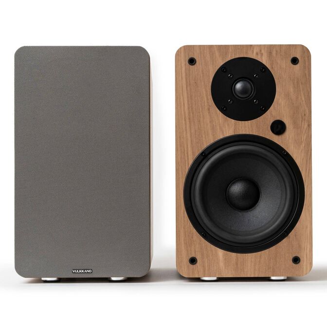 Colunas Hi-Fi Vulkkano A6 ARC 80W Bluetooth HDMI ARC Castanhas image number 1