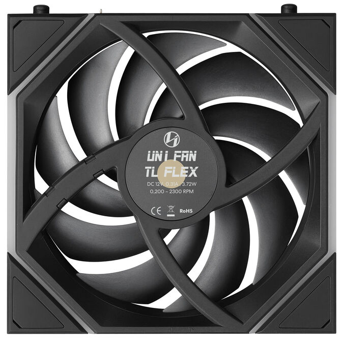 Ventoinha Lian Li UNI FAN TL120 FLEX Wireless Reverse Blade Preto 120mm image number 4