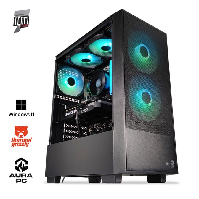 Computador AURA Gamer-PC TEAM 7 EDITION Ryzen 5 7500F 32GB DDR5 1TB RTX 5060 WiFi W11 Bonus