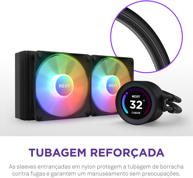 Water Cooler CPU NZXT Kraken Elite 280 RGB Preto image number 9