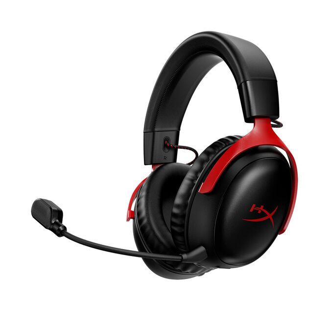 Headset HyperX Cloud III DTS Wireless/Bluetooth Preto/Vermelho image number 0