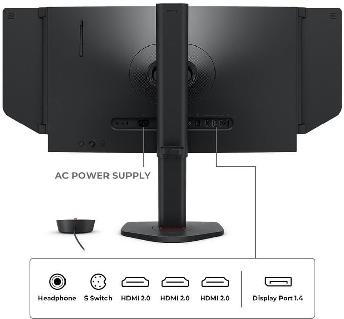 Monitor BenQ ZOWIE 24.1" XL2566X+ Fast TN 400Hz 0.5ms DyAc 2.0 image number 6