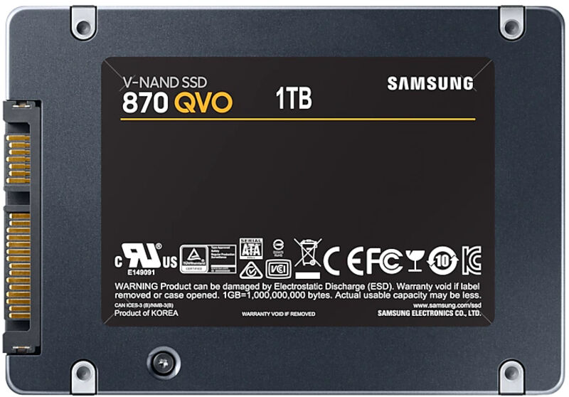 SSD Samsung 870 QVO 1TB SATA III (560/530MB/s)
