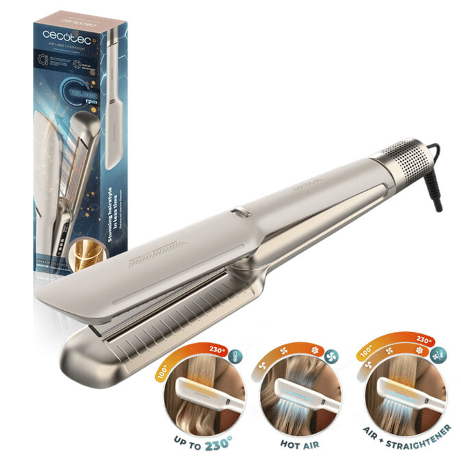 Alisador de Cabelo Cecotec Bamba RitualCare Air Lisse 600W Champagne image number 0