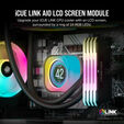 M&oacute;dulo de Ecr&atilde; Corsair LCD iCUE LINK RX Preto image number null