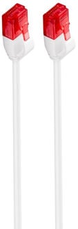 Cabo de Rede Slim Ewent RJ45 U/UTP Slim Cat.6 2 M Branco image number null