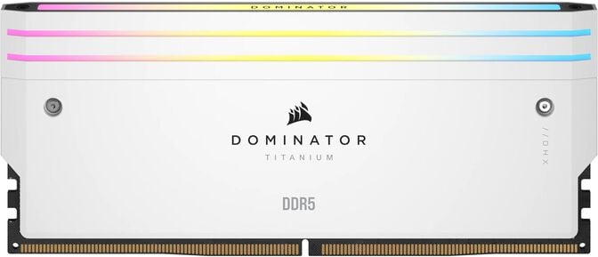 Corsair Kit 32GB (2 x 16GB) DDR5 6400MHz Dominator Titanium RGB White CL32 image number 3