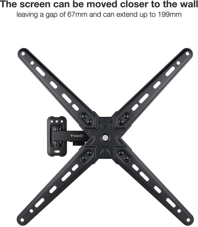 Suporte de Parede Tooq Tilt e Girat&oacute;rio 13" a 55" 67-199 mm Max. 25kg Preto image number 4