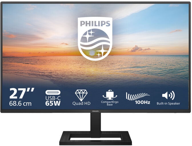Monitor Philips 27" 27E1N1600AE VA QHD 100Hz USB-c (65W) image number 4